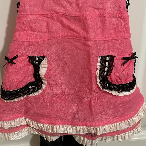 Victoria’s Secret 34B, pink with black lace lingerie - Picture 9 of 11